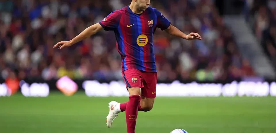 Player from FC Barcelona dribbling the ball
