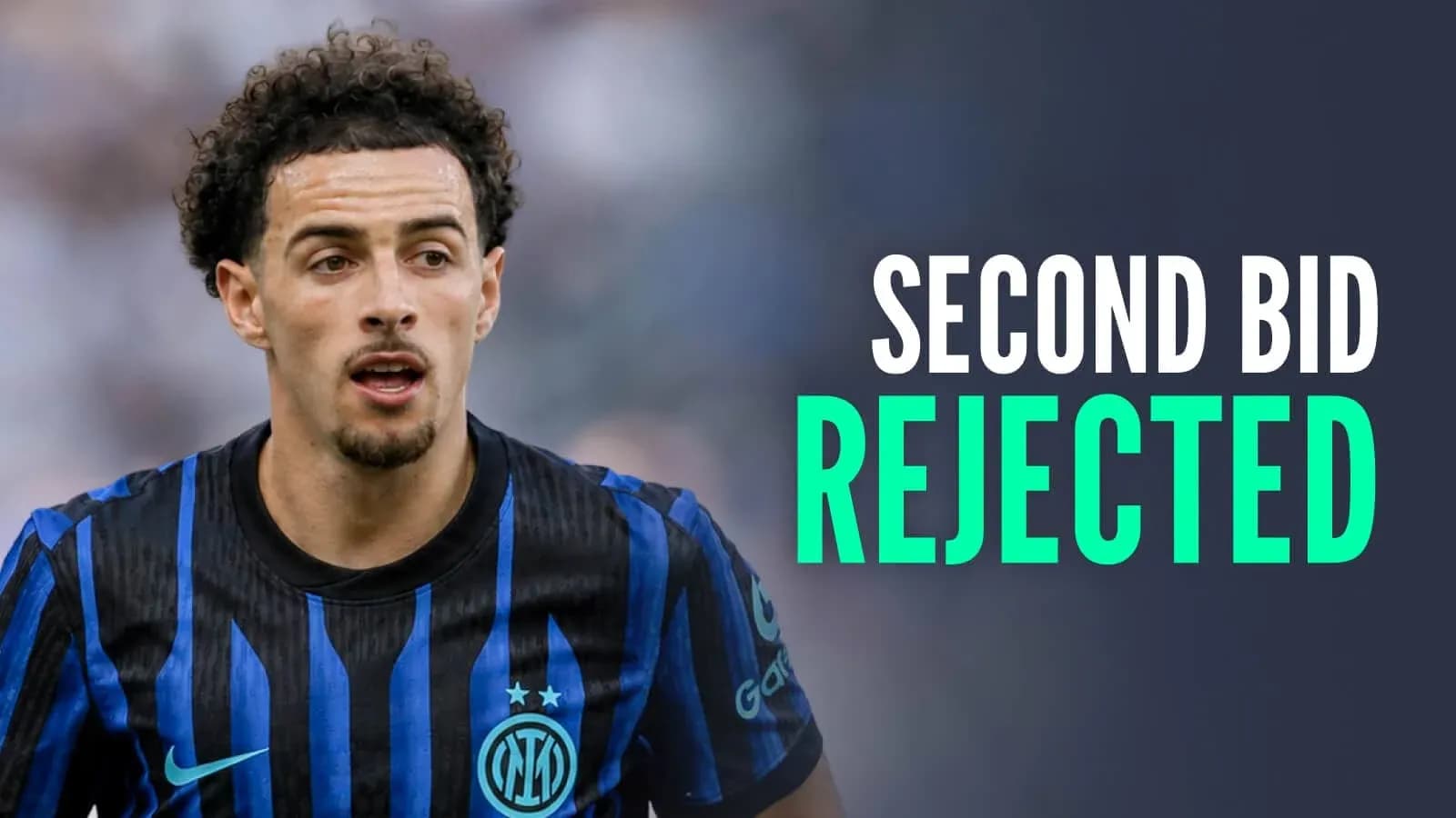 Player in Inter Milan jersey during match Player in Inter Milan jersey during match