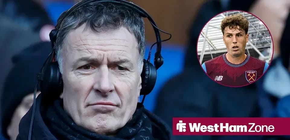 Football commentator with headphones and player image