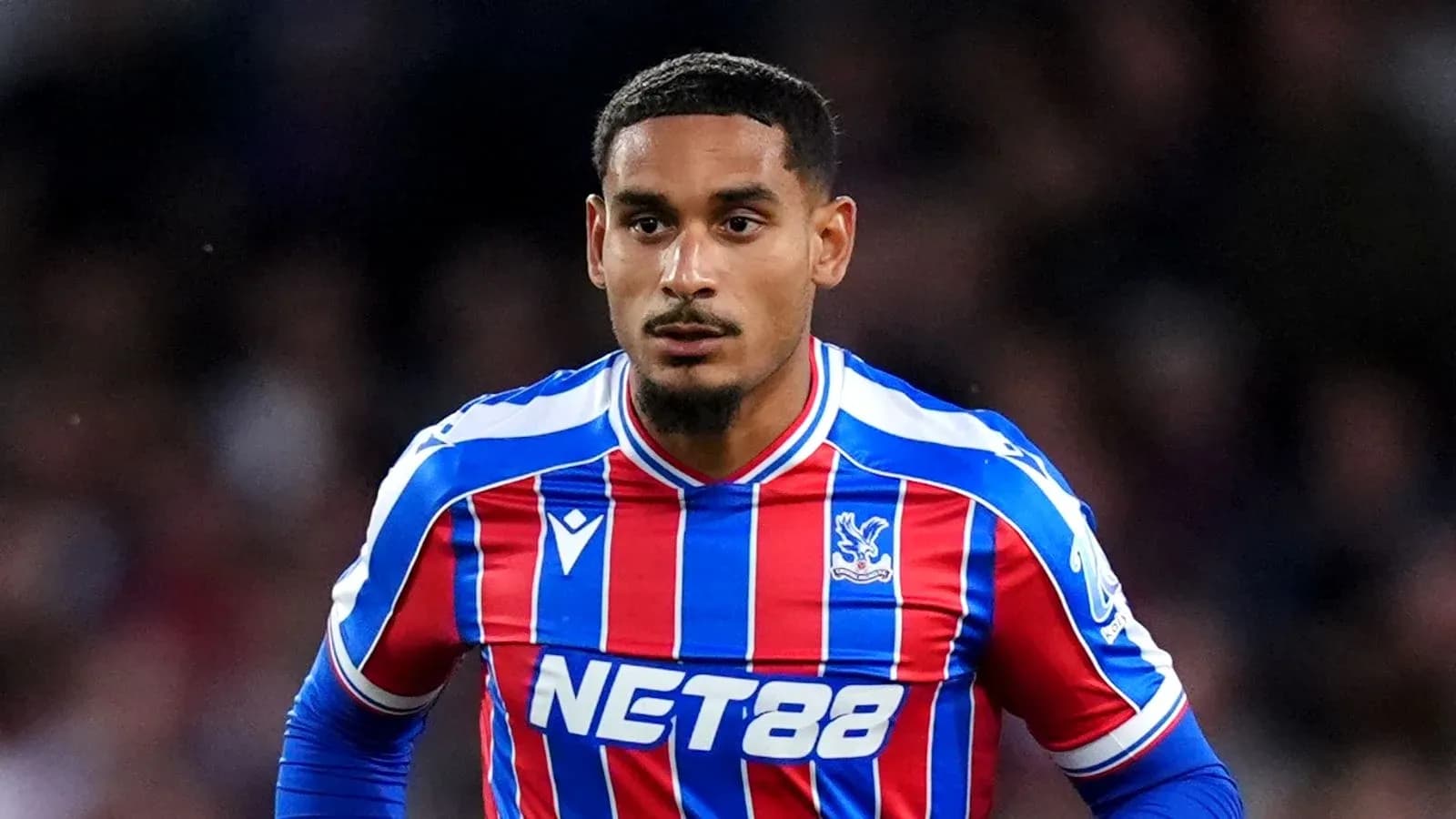 Player wearing Crystal Palace kit during match