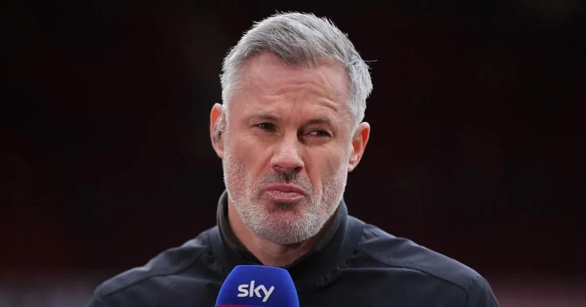 Sports commentator speaking into microphone on set