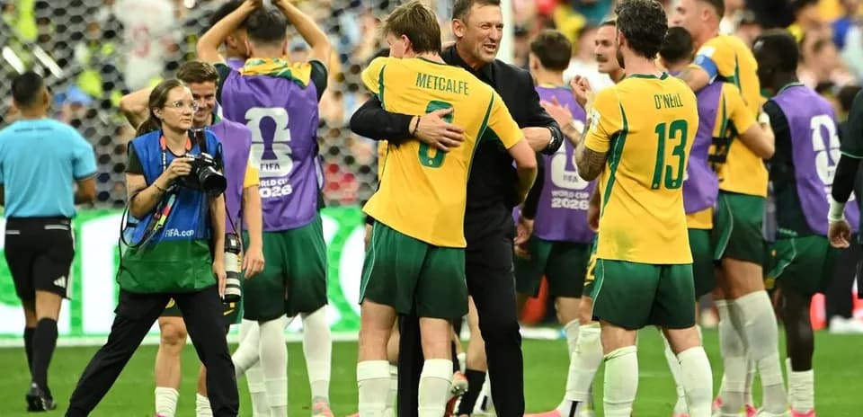 Australia players celebrating World Cup victory
