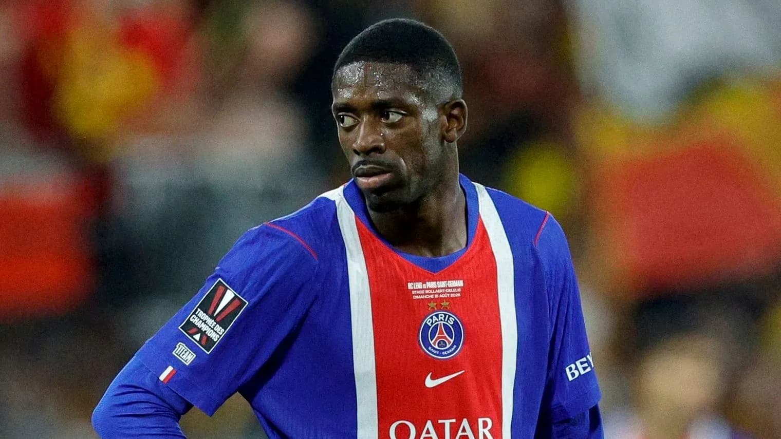 Player in PSG jersey during match