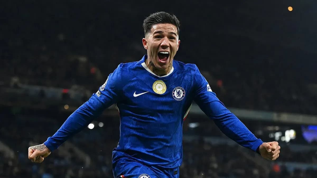Chelsea player celebrating a goal during match