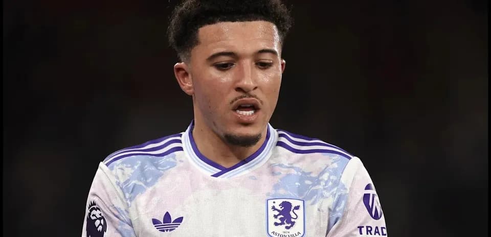 Player in Aston Villa kit during match