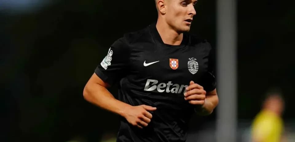 Player running during a football match