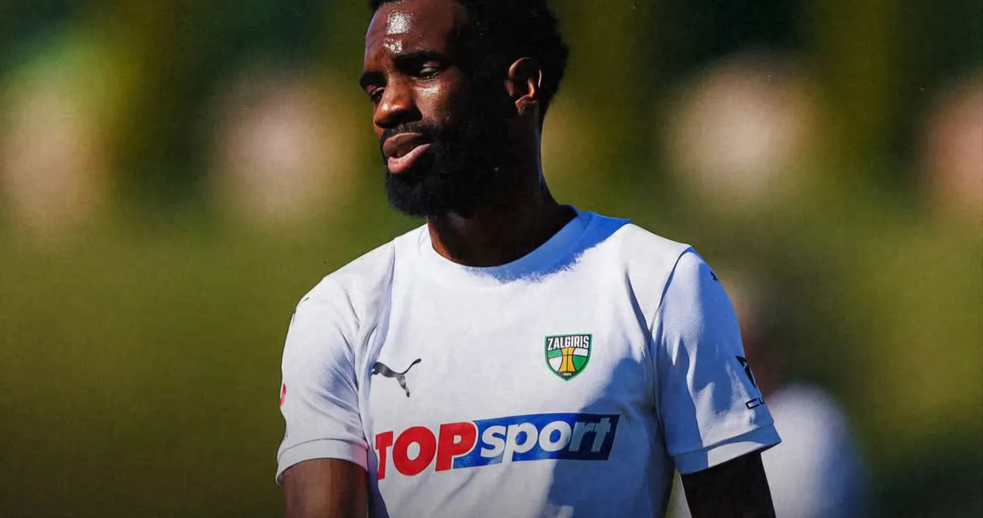 Player from Kauno Žalgiris during training session