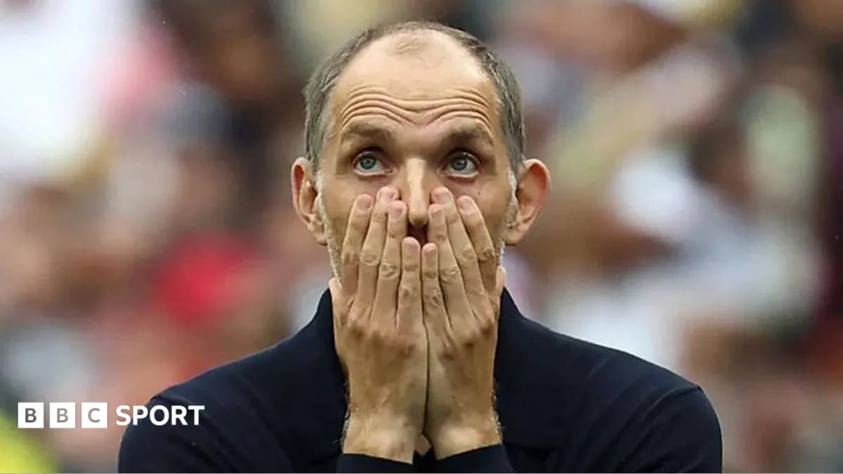 Coach reacting during a tense moment in match