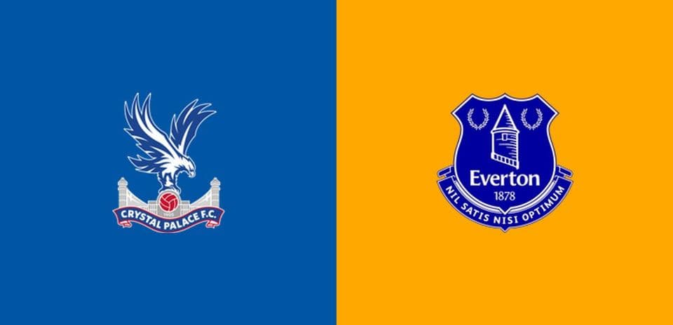 Logos of Crystal Palace and Everton FC