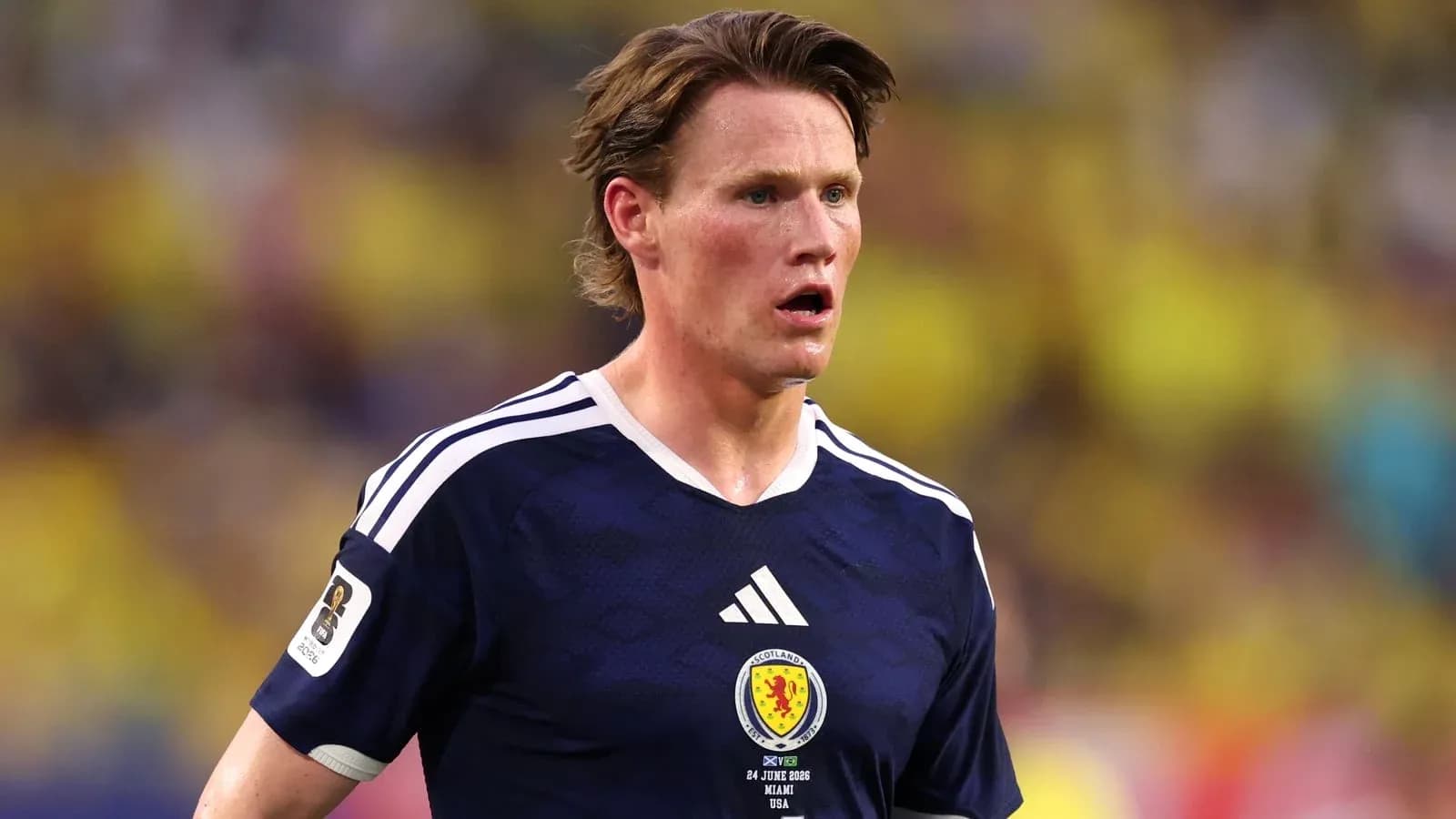 Scotland player on the field during match