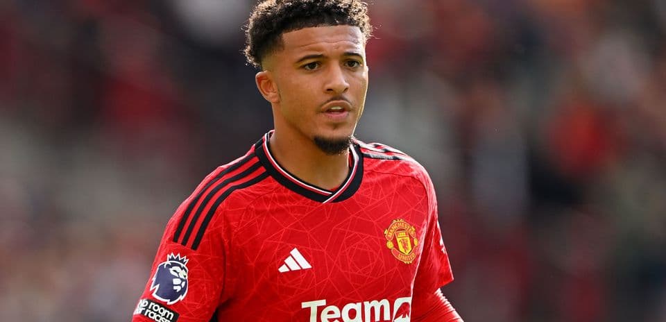 Player in red Manchester United jersey during match