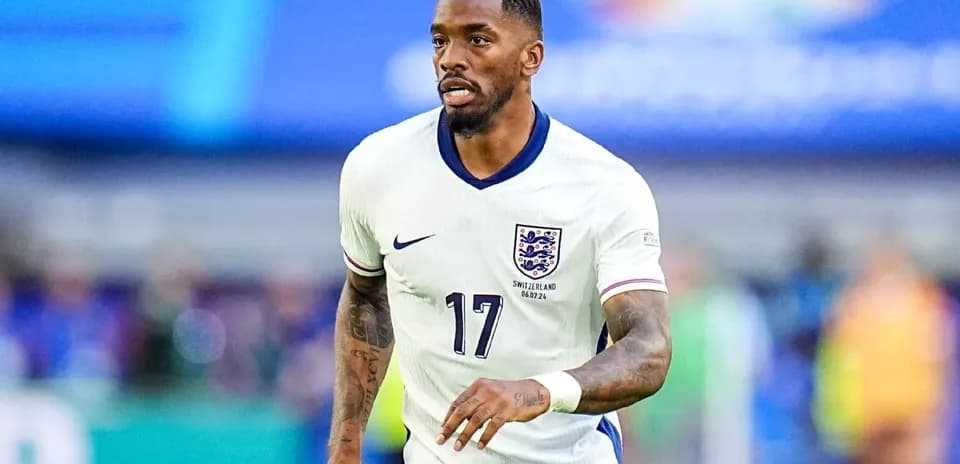 Player wearing England kit during a match