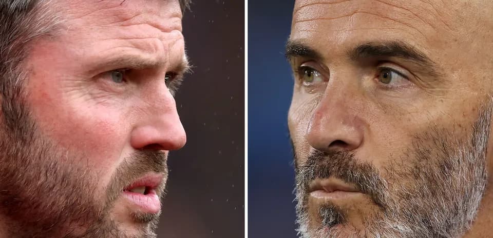 Two coaches in profile during match confrontation