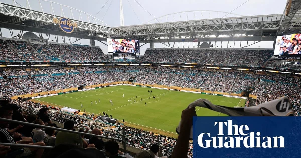 Crowd at Hard Rock Stadium during soccer match