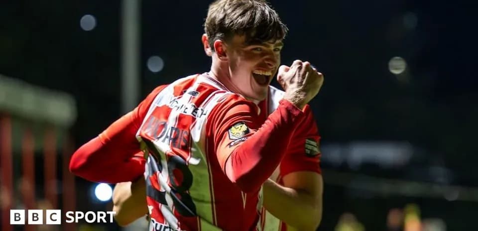 Player celebrating after scoring a goal