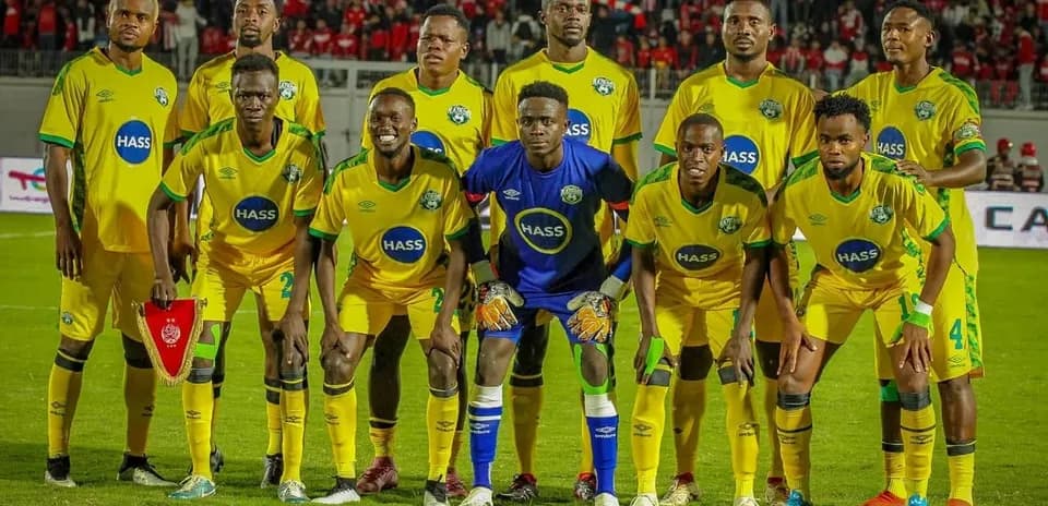 Gor Mahia team lineup before the match