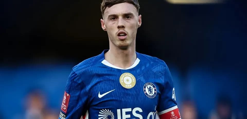 Player wearing Chelsea kit during a match