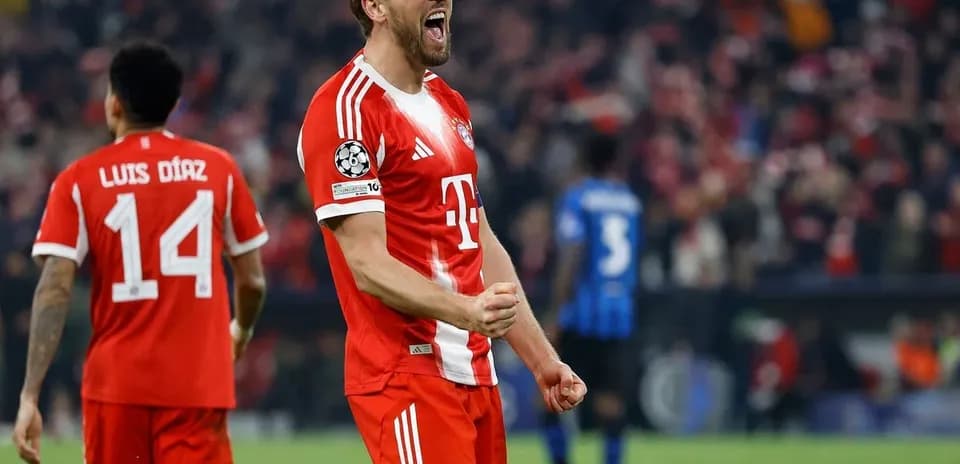 Bayern Munich player celebrating a goal during match