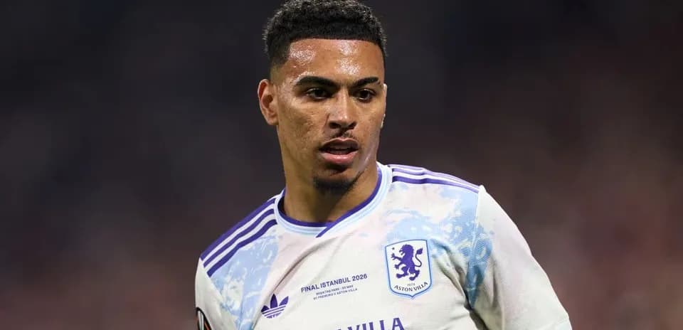 Aston Villa player in action during match