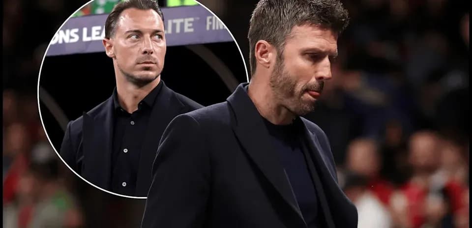 Two football managers on the sidelines during match
