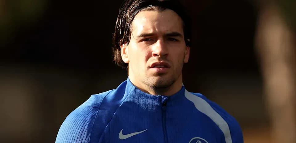 Player in blue training gear during practice session