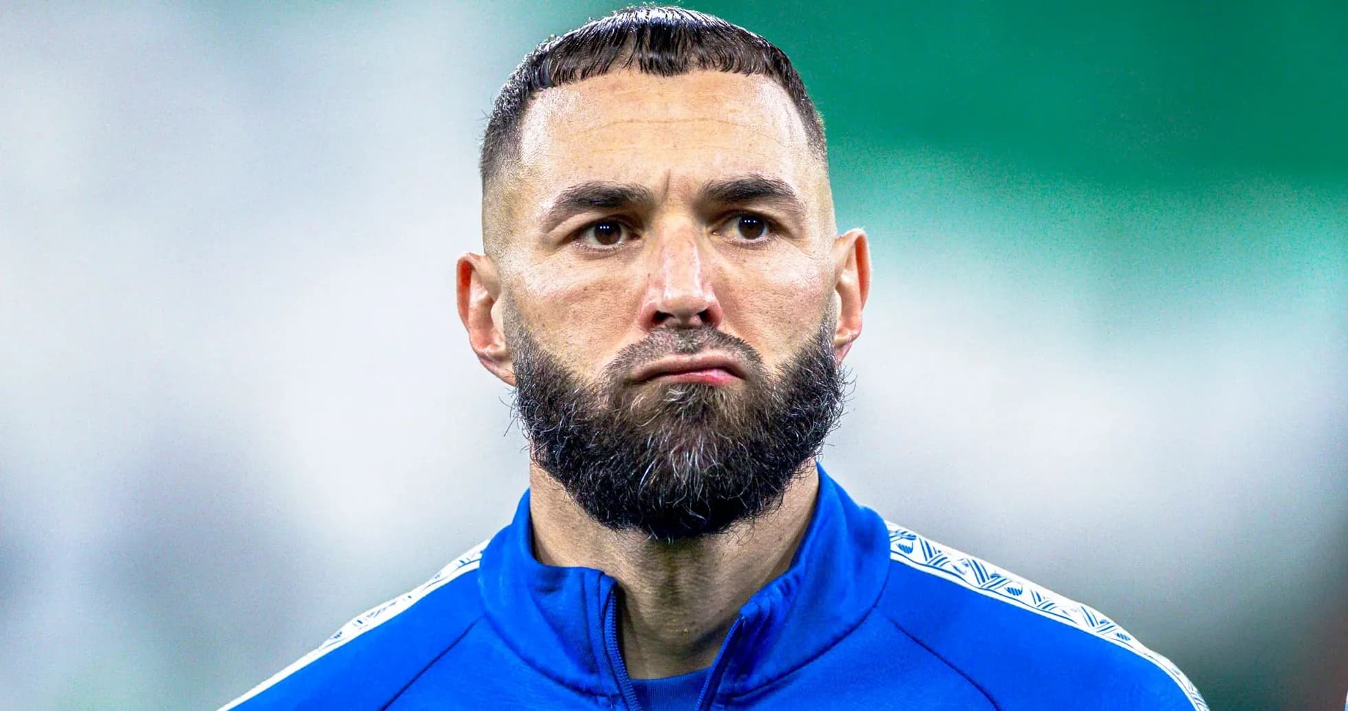 Player in blue kit during training session