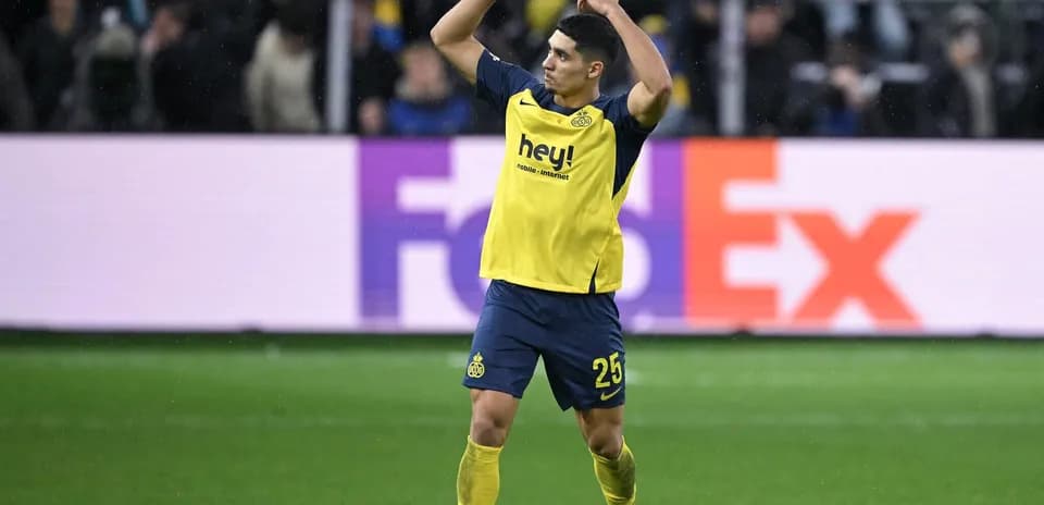 Player celebrating on the field during match