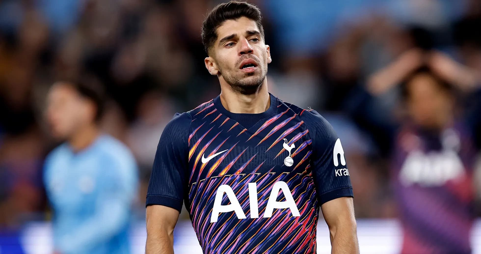 Player in Tottenham jersey during match