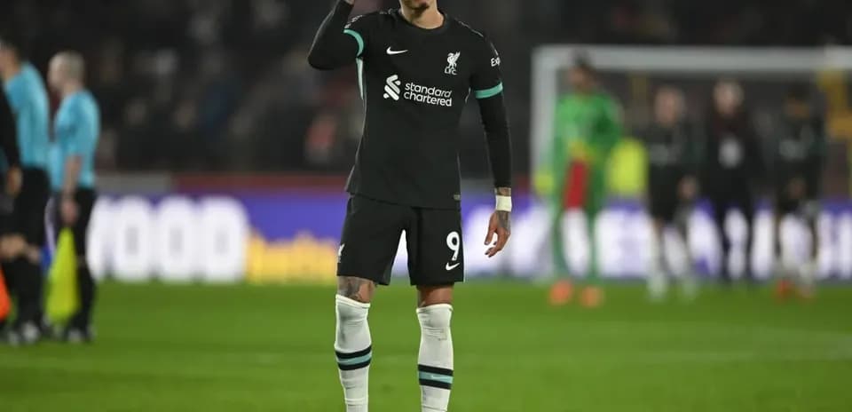 Liverpool player celebrating after scoring a goal