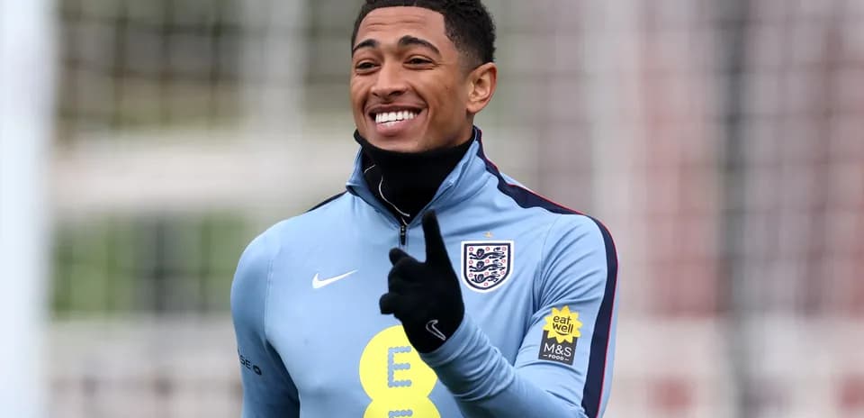 Player smiling and gesturing during training session