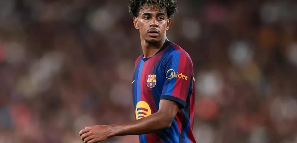 Barcelona player on the pitch during a match