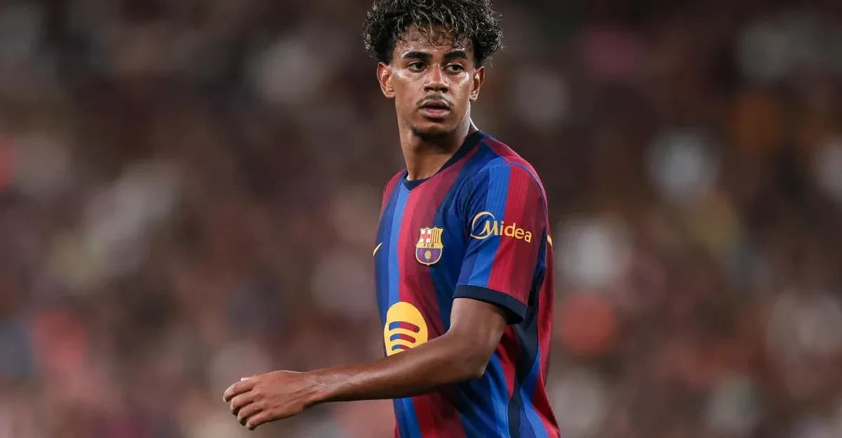 Barcelona player on the pitch during a match