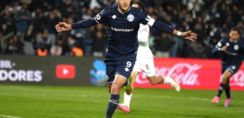 Player celebrating after scoring a goal