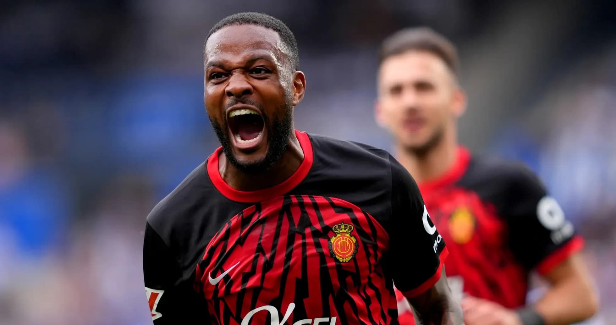 Mallorca player celebrating a goal