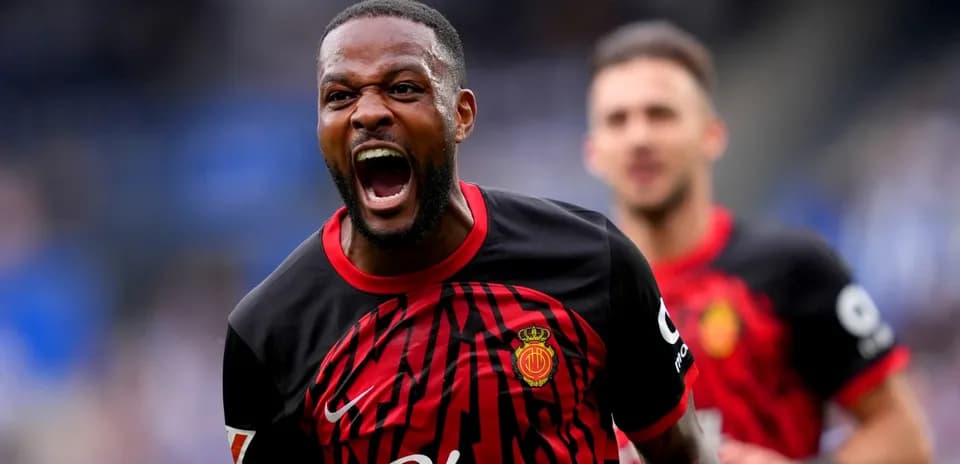 Mallorca player celebrating a goal