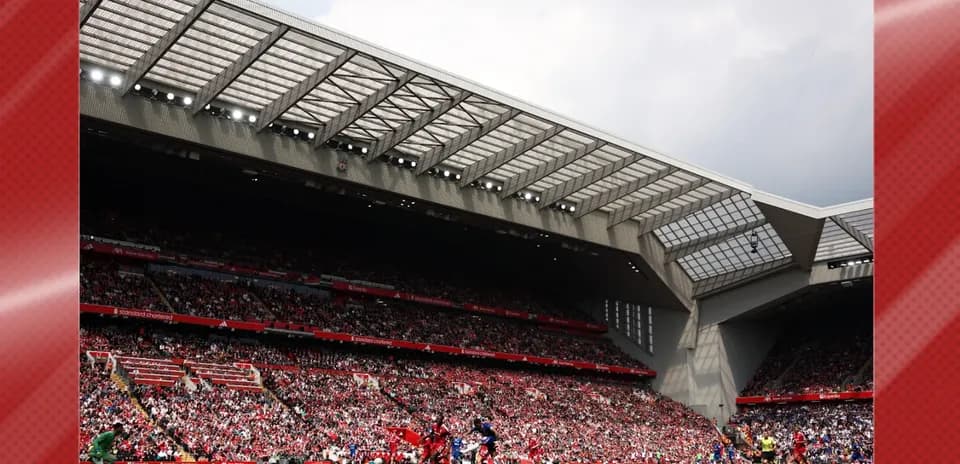 Liverpool stadium filled with fans during a match