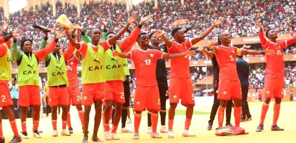 Players celebrating with fans after a match