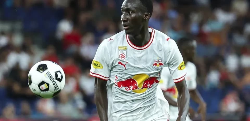 Red Bull Salzburg player in action during match