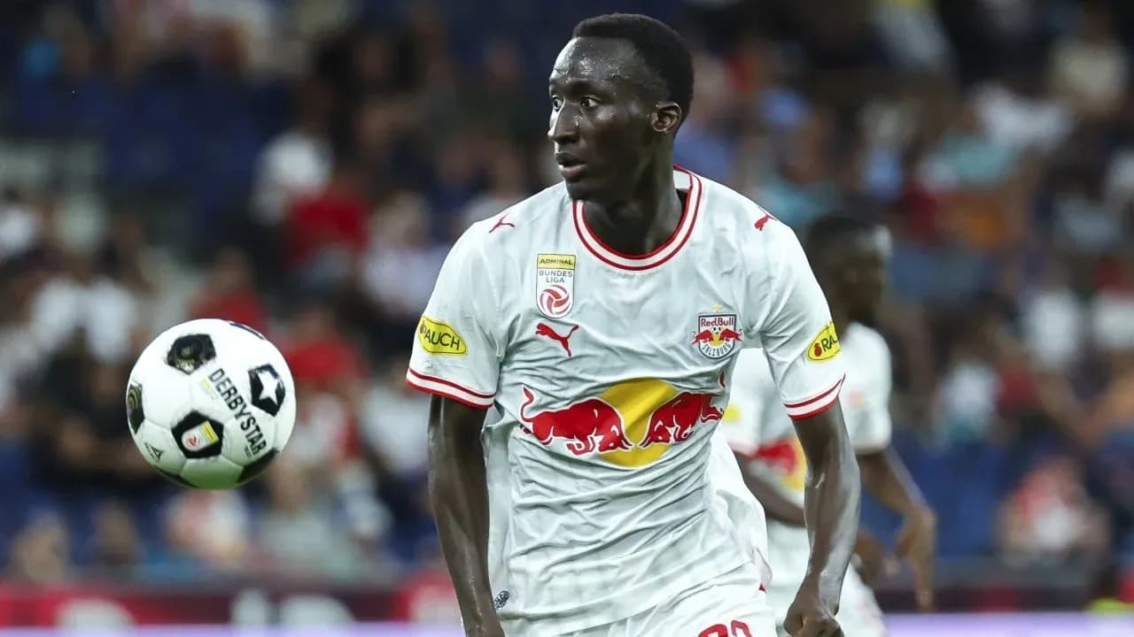 Red Bull Salzburg player in action during match