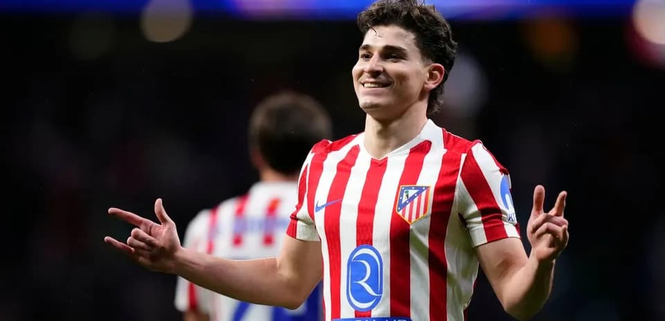 Atletico Madrid player celebrating a goal