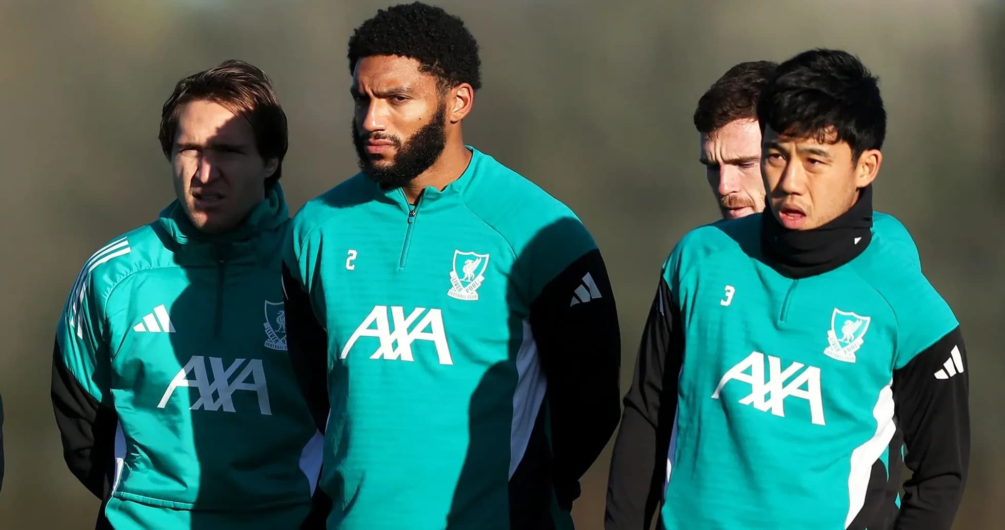 Players in training gear during a practice session