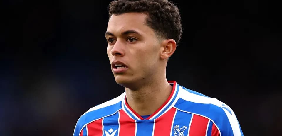 Player wearing Crystal Palace FC jersey during match