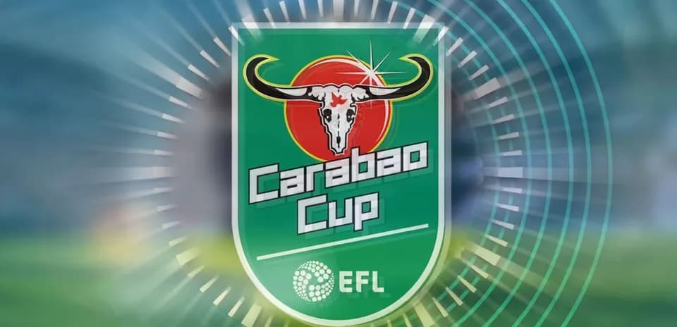 Carabao Cup logo on a colorful background