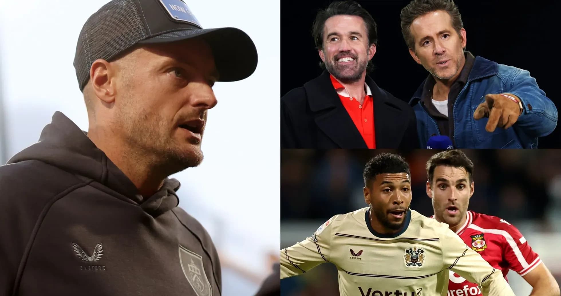 Coach and celebrities with players during match events