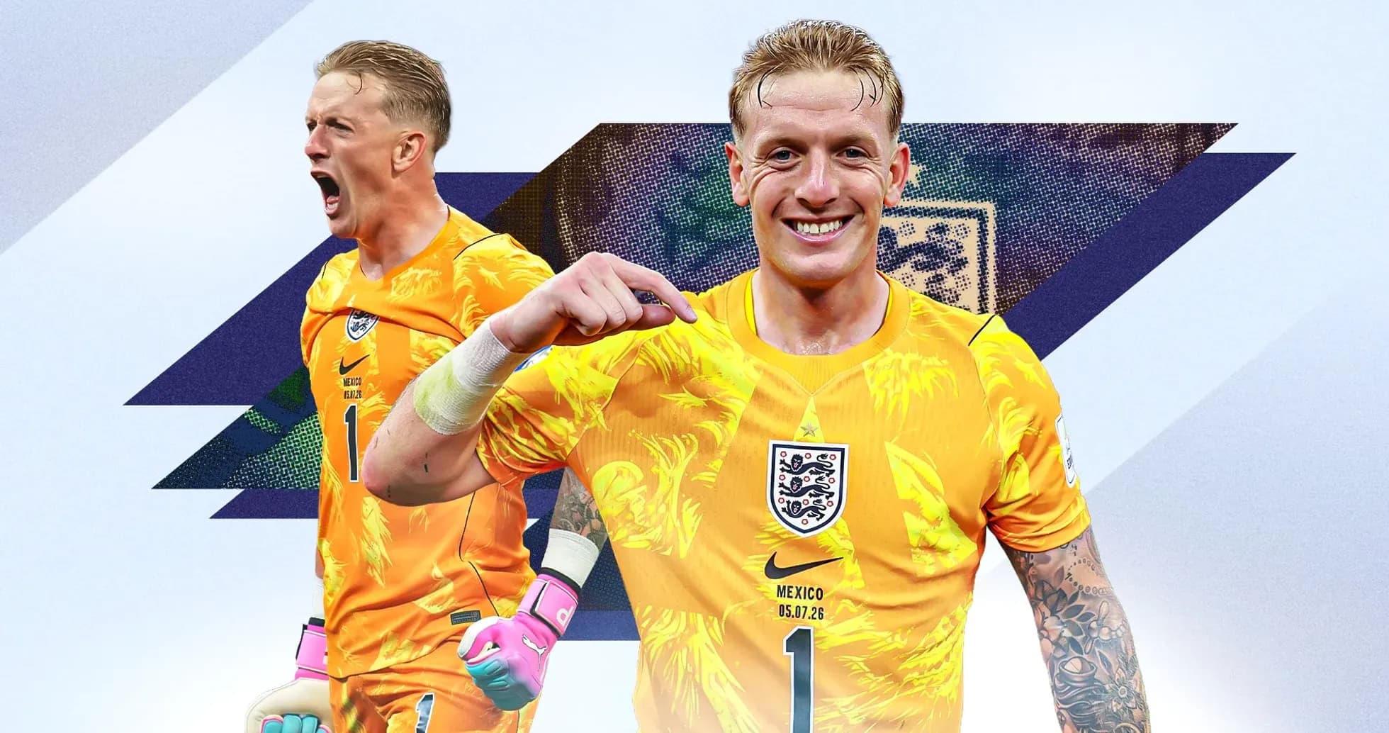 Goalkeeper celebrating in vibrant yellow kit