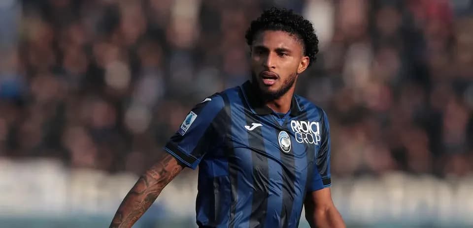 Atalanta player on the field during match
