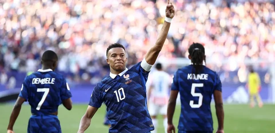 Player celebrating a goal during a match