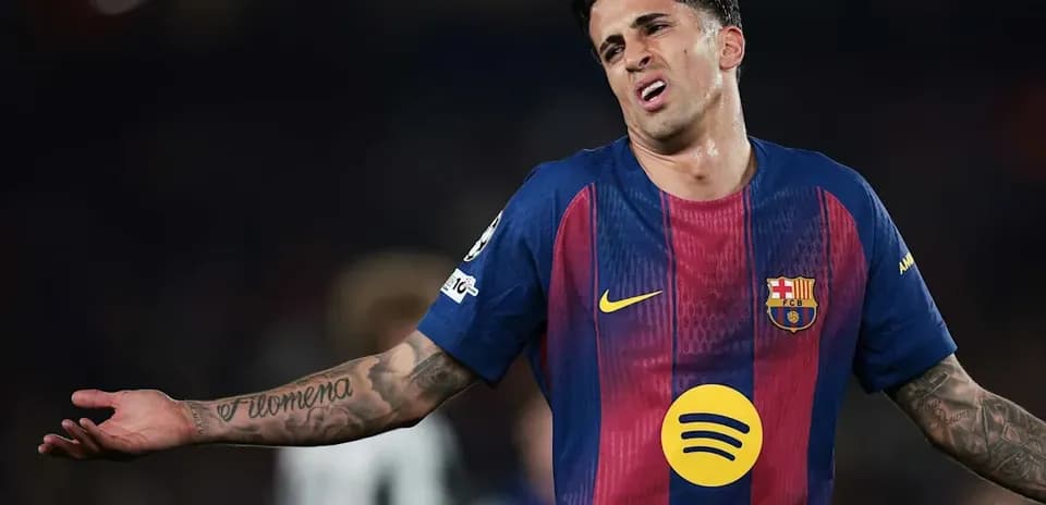 Player expressing frustration during match for Barcelona