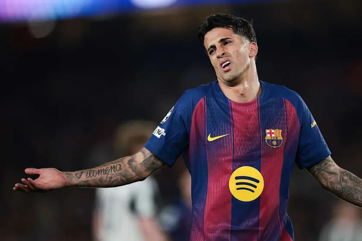 Player expressing frustration during match for Barcelona