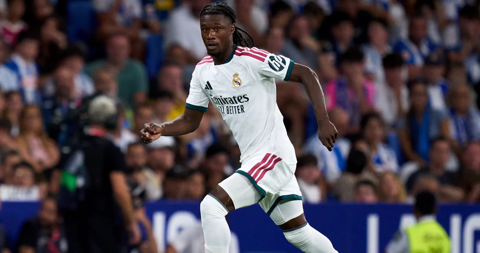 Player running during Real Madrid match